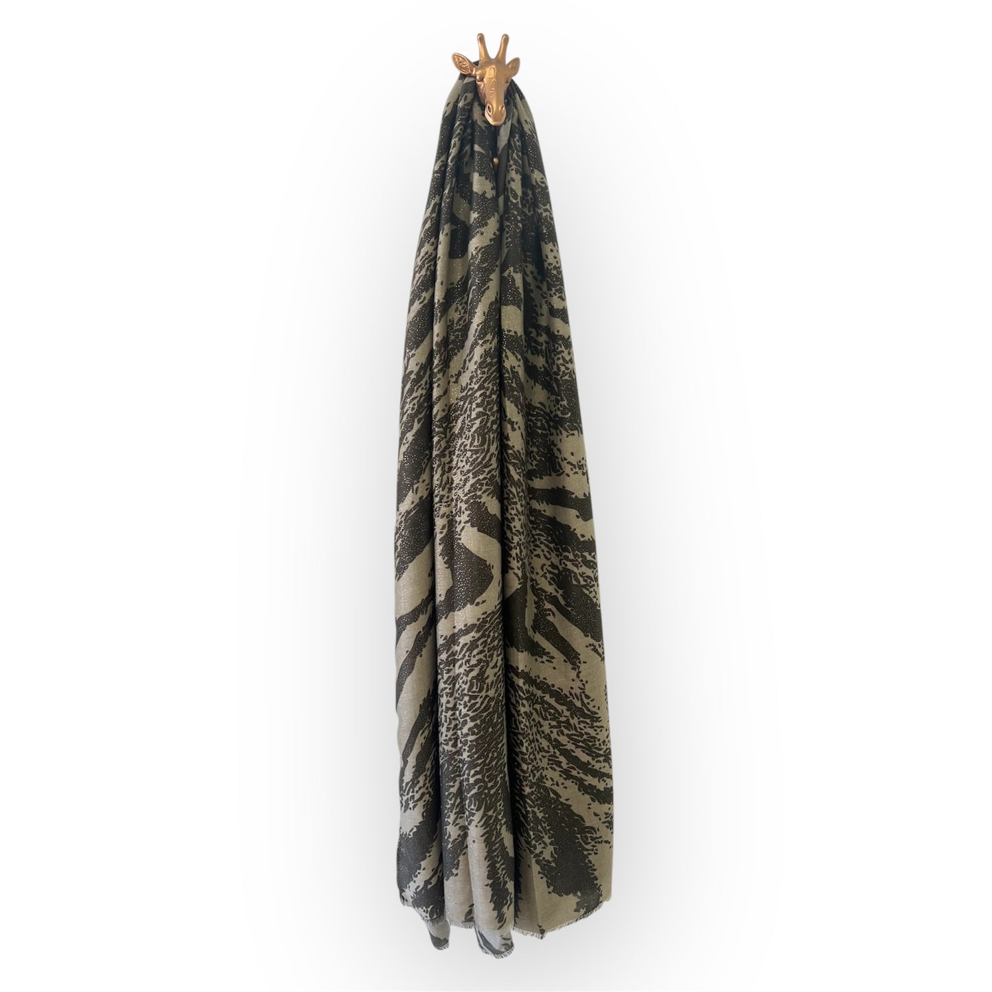 Fular animal print verde