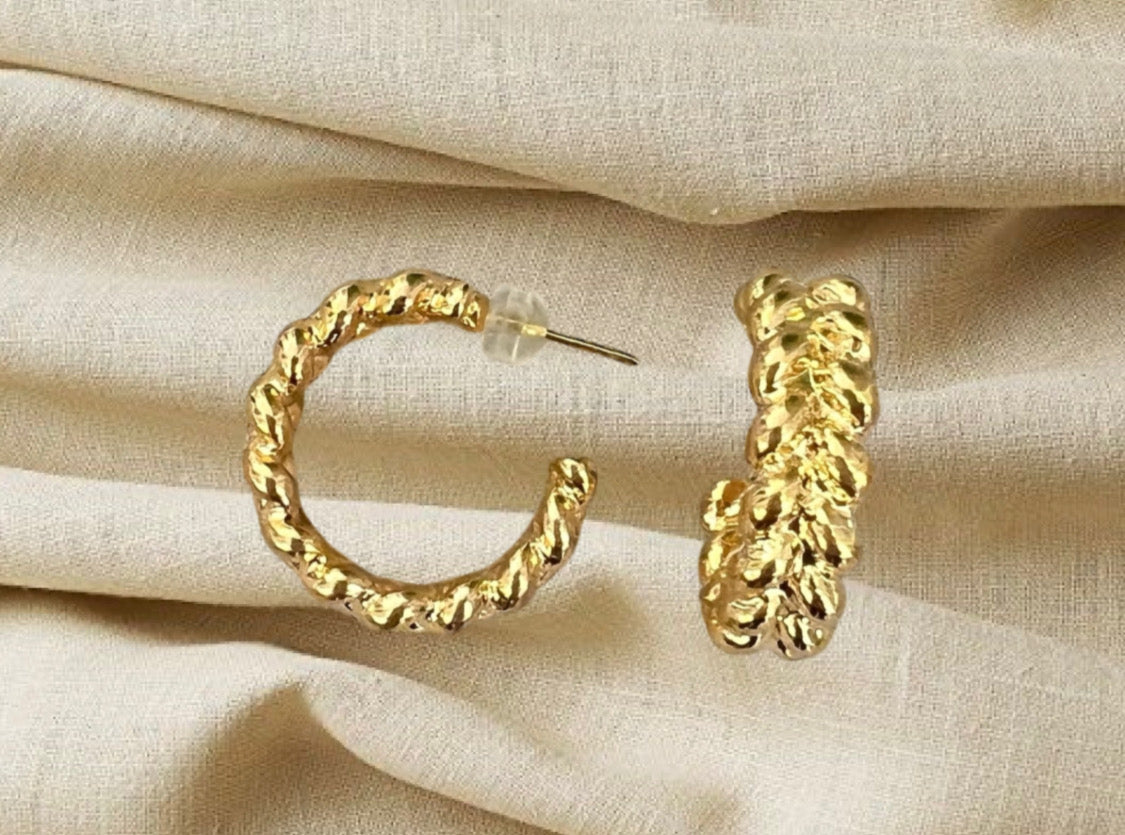 Pendientes Aros Trenza