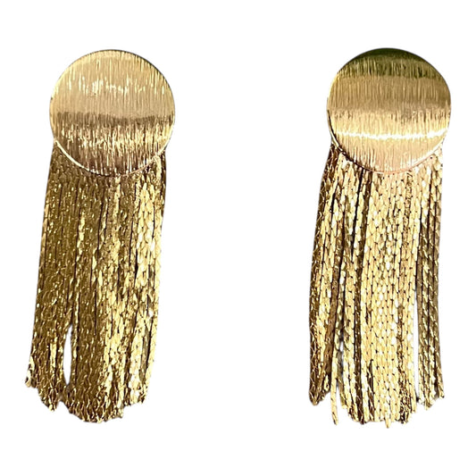 Pendientes flecos Gold
