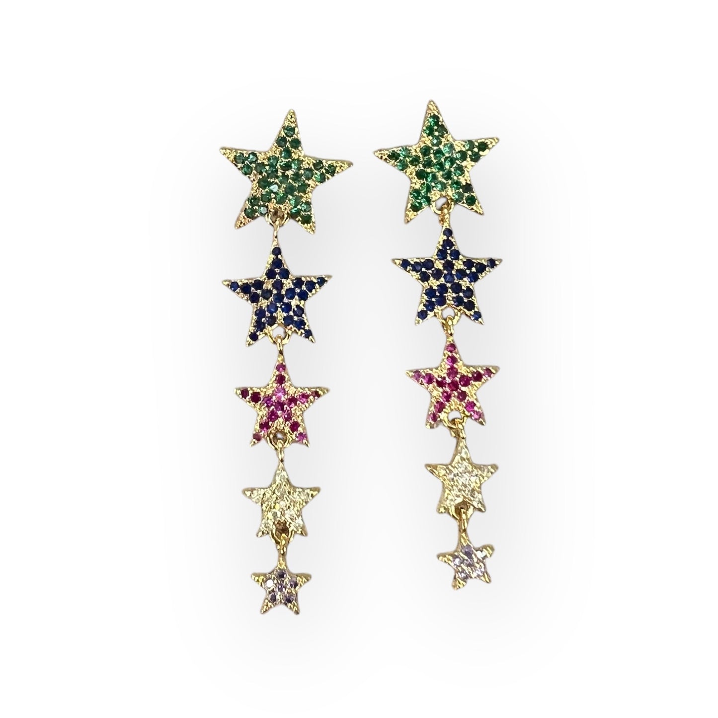 Pendientes STARS multicolor